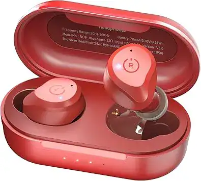 Tozo NC9 Pro wireless earbuds - best budget earbuds for iphone 2025 with hybrid ANC, water resistance, and 8-hour battery life.